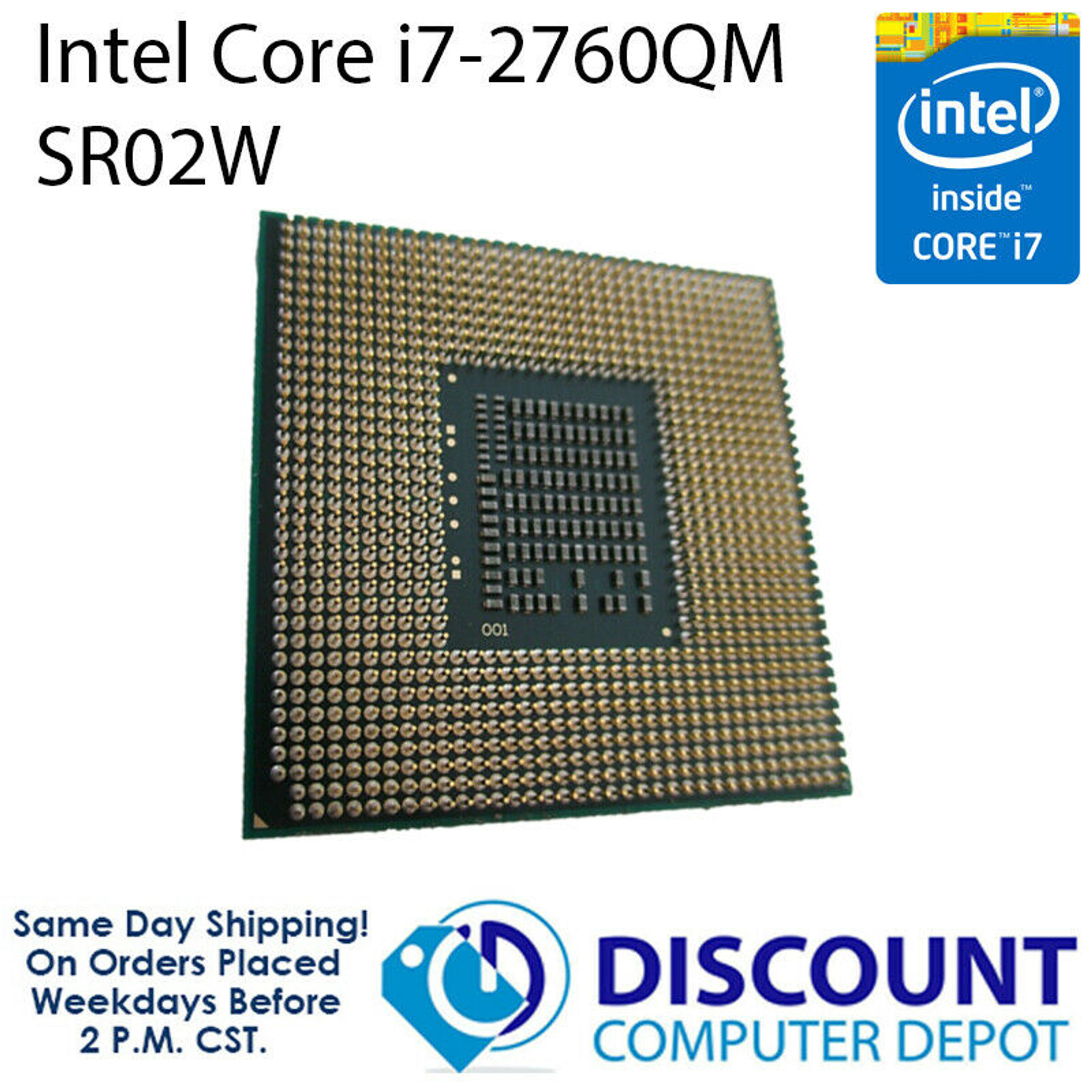 Intel Core i7-2760QM 2.4 GHz Quad-Core Laptop CPU Processor SR02W