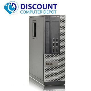 Dell OptiPlex 9020 SFF Desktop Computer Intel Core i5-4th Gen 4GB RAM 256GB SSD Dual 22" LCD Wi-Fi Windows 10 Professional