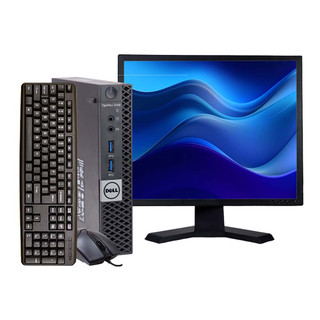 Dell OptiPlex 3040 Micro Intel Core i3 8GB RAM 500GB Hard Disk Drive 19 in Monitor Windows 10 Home