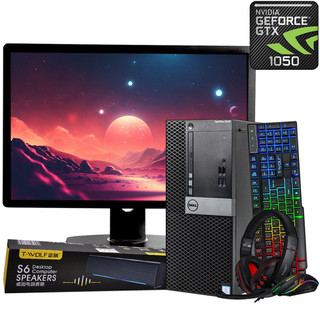 Dell OptiPlex 5040 Gaming Tower Intel Core i5-6th Gen 32GB RAM 512GB SSD/4TB HDD NVIDIA Ge Force 1050 27" LCD Wi-Fi Windows 10 Professional