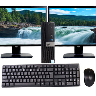 Dell OptiPlex 5050 SFF Desktop Computer Core i5 7th gen Processor 32GB RAM 1TB HDD Dual 22" Monitor Wi-Fi Windows 10 Pro