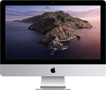 Front View, 2019 Apple iMac with Retina 4k/3.6 GHz Intel Core i3 Quad-Core 8GB RAM 1TB 21.5" Wi-Fi macOS