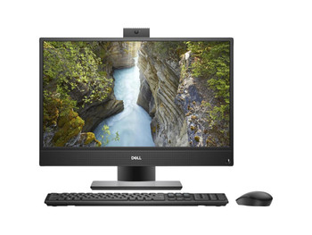 Front View, Dell OptiPlex 5270 21.5" All-In-One Desktop Computer Intel Core i7 9th Generation 8GB RAM 256GB SSD Wi-Fi Windows 11 Professional