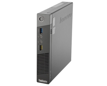 Front Side View, Lenovo ThinkCentre M73 Tiny Computer Intel Core i5 4th Generation 8GB RAM 256GB SSD Wi-Fi Windows 10 Professional