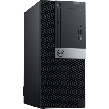 Front View, Dell OptiPlex 7060 Tower Desktop Computer Intel Core i7 8th Generation 8GB RAM 1TB SSD Wi-Fi Windows 11 Professional