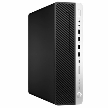 HP EliteDesk 800 G4 SFF Desktop Computer Intel Core i7 8th Gen. 64GB RAM 256GB SSD Dual 24in Monitor Windows 11 Professional