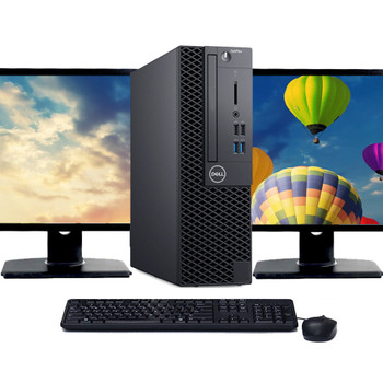 Dell OptiPlex 5060 Windows 11 Desktop Computer | Core i5 Processor | 8GB RAM | 512GB SSD | Dual 22" LCD's