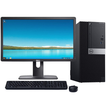 Windows 11 Desktop Computer Dell 3060 Tower | Quad Core i3-8100 CPU | 8GB RAM | 256GB SSD | 22" LCD