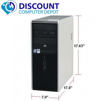 Right Side View Dell Optiplex 7010 Desktop Computer Tower PC i3 3.1GHz 4GB 500GB Windows 10 Pro