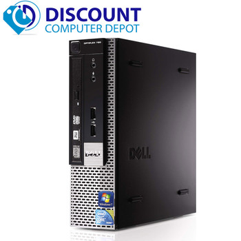 Cheap, used and refurbished Dell 780 Thin Small Desktop Computer PC C2D 3.0GHz 4GB 160GB Win10 Pro w/19" LCD and WIFI