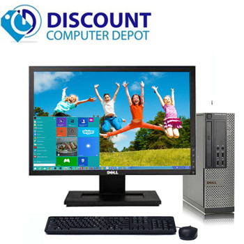 Cheap, used and refurbished Dell Optiplex 7010 Windows 10 Pro Desktop Computer PC i3 3.3GHz 4GB 500GB 22" LCD