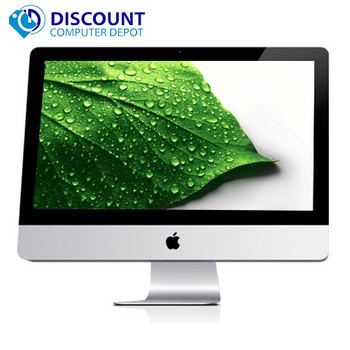 Front View Apple iMac 21.5" AIO Desktop Quad Core i5 2.5GHz 8GB 500GB Sierra Mac OSX (2011) and WIFI