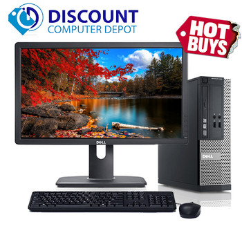 Cheap, used and refurbished Dell Optiplex 390 Desktop Computer i3 3.1GHz 4GB 250GB 22" LCD Windows 10 Pro and WIFI