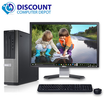 Cheap, used and refurbished Dell Optiplex Windows 10 Pro Desktop Computer PC i5 3.1GHz 8GB 500GB 19" LCD Wifi