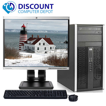 Cheap, used and refurbished HP Pro Desktop Computer Tower PC 2.8GHz 4GB 500GB 19"LCD Windows 10 Wifi DVD-RW