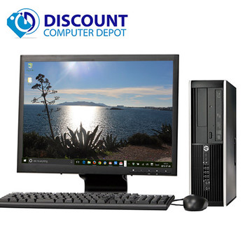 Cheap, used and refurbished HP Elite 8300 Windows 10 Pro Desktop Computer PC Core i7 8GB 500GB 19" LCD wifi