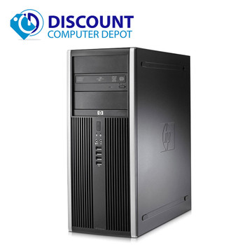 Right Side View Fast HP Elite Desktop Computer PC Tower Core i5 3.1GHz 8GB RAM 256GB SSD HD Windows 10 Pro and WIFI