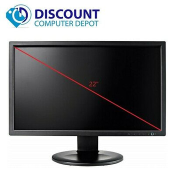 Right Side View Any Brand 22" Monitor Desktop Computer PC LCD (Grade A)
