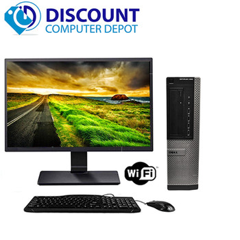 Cheap, used and refurbished Dell Optiplex Desktop 7010 Core i7 Desktop Computer 16GB 1TB 22" LCD Wifi Windows 10