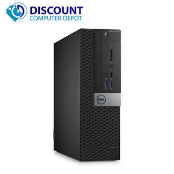 Cheap, used and refurbished Dell Desktop Computer OptiPlex 3040 SFF Intel Core i5 8GB RAM 1TB HDD WIFI Keyboard and Mouse Dual 22" Monitor Windows 10 Pro