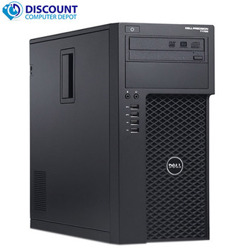Dell T1700 Xeon Workstation Windows 10 Pro 16GB RAM New 1TB SSD New GT 1030 Video Card with Dual 24" LCD Monitors