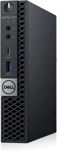 Front Dell Desktop 7070 Micro Intel i7-8700T 4.6GHz 8th Gen 8GB RAM 256GB SSD Windows 10 Pro