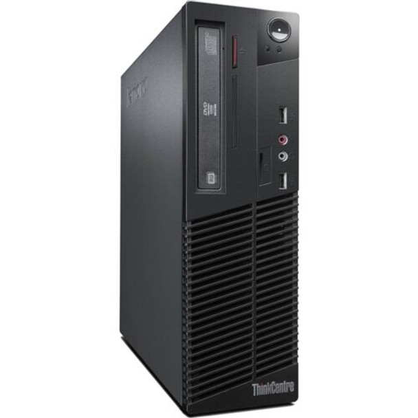 Front View, Lenovo ThinkCentre M72e Desktop Intel Core i5-3470 3rd gen 16GB RAM 500GB HDD Wi-Fi Windows 10 Pro