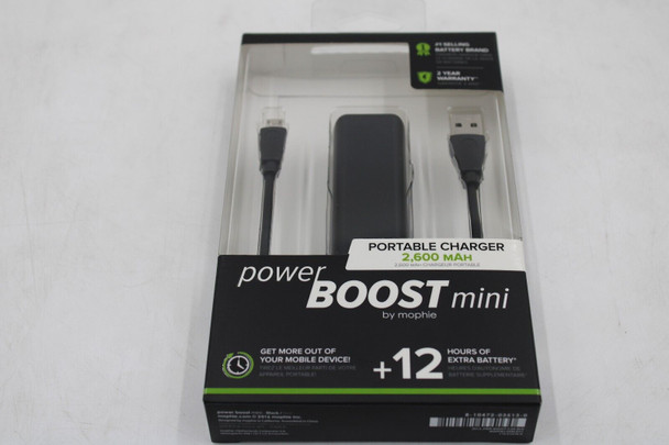 Mophie PowerBoost Mini 2600mAh Portable Battery NEW