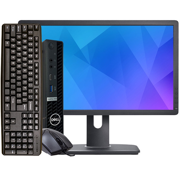 Dell OptiPlex 7090 Mini Pc Intel Core i5 10th Gen 32GB RAM 1TB SSD Windows 10 Pro 19in LCD, Wi-Fi, Keyboard, Mouse