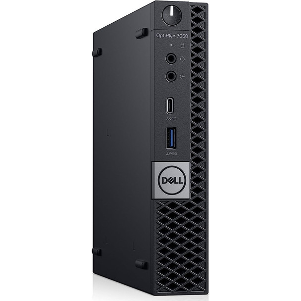 Front Side, Dell OptiPlex 7060 Micro Intel Core i5 8th Gen 16GB RAM 512GB SSD Wi-Fi Windows 11 Professional