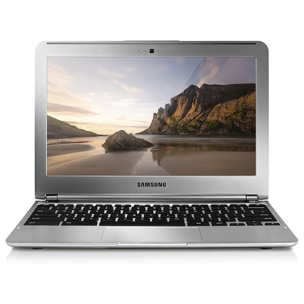 Front View Samsung Chromebook 3 11.6" Laptop Intel Dual-Core Chrome OS 2GB Ram 16GB SSD WiFi Webcam HDMI - Grade B