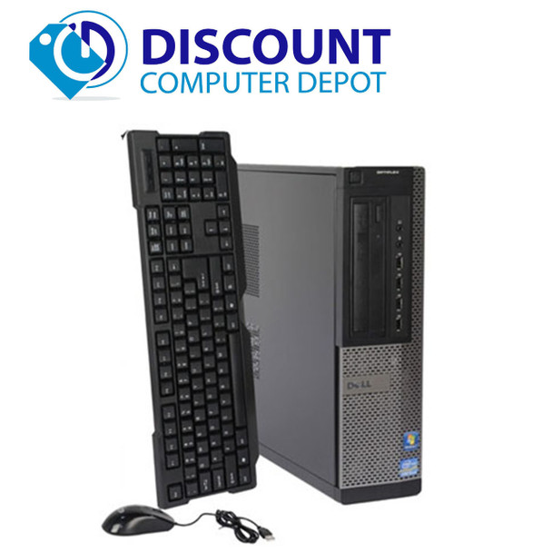 Cheap, used and refurbished Dell Optiplex 990 Windows 10 Pro Desktop Computer i3 3.1GHz 8GB 1TB Hard drive Dual Video Out