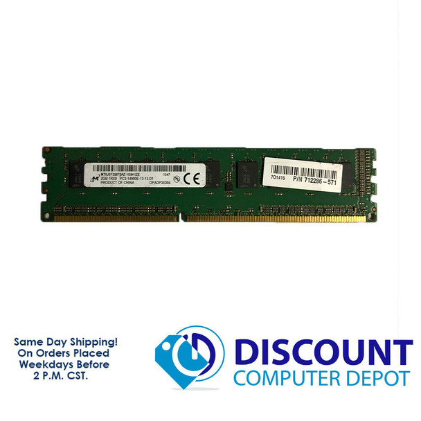 Cheap, used and refurbished Lot of 10 Micron 2GB 1Rx8 PC3-14900E MT9JSF25672AZ-1G9K1ZE ECC RAM Server Memory