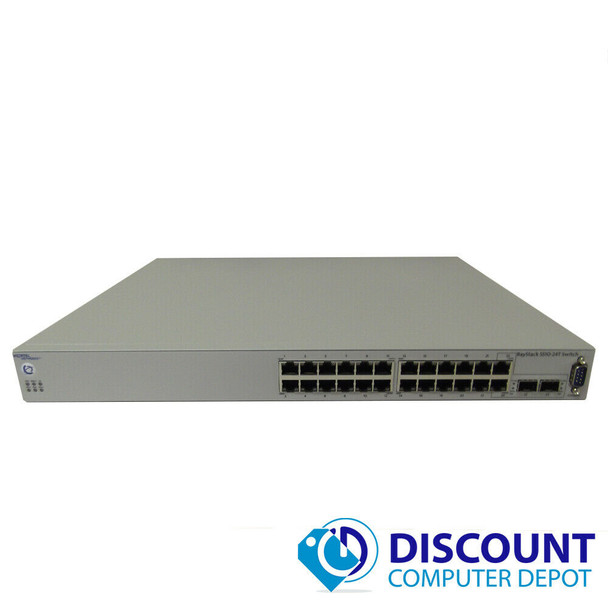 Cheap, used and refurbished Avaya Nortel Baystack 5510-24T 24 Port Gigabit Ethernet Network Switch 2x SFP