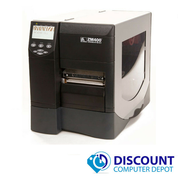 Cheap, used and refurbished Zebra ZM400-2001-4000T Thermal Transfer Barcode Label Printer 203 DPI