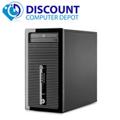 front view HP Intel i5 400 G1 4th gen Tower 8GB 128SSD Windows 10 Home