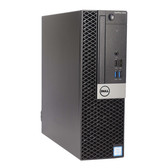 Front side view, Dell OptiPlex 5050 SFF Desktop Computer Core i5 7th gen Processor 16GB RAM 256GB SSD Wi-Fi Windows 10 Pro