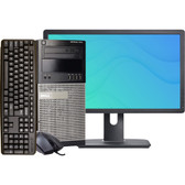 Dell OptiPlex 7010 Tower Intel Core i5 16GB RAM 256GB Solid State Drive 22 in Monitor Windows 10 Pro