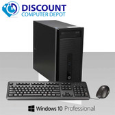 Cheap, used and refurbished HP ProDesk 400 G1 Desktop Computer PC Intel i5 3.2 8GB 1TB DVD-RW Win10 Pro-64 With Video Card with HDMI out