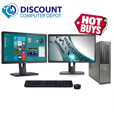 Dell Optiplex 390 Desktop Computer i3 8GB 500GB Dual 2x17
