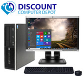 Cheap, used and refurbished HP 6305 Desktop Computer PC AMD 3.2GHz 8GB 1TB Windows 10 Pro w/19" LCD Monitor and WIFI