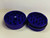 2.125" PURPLE 2-PIECE TOBACCO HERB GRINDER WITH MAGNET