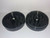 2.75" SHINY BLACK 2-PIECE LARGE TOBACCO HERB GRINDER WITH MAGNET