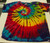 SWIRL RAINBOW TYE DYE SHORT SLEEVE T-SHIRT - KIDS UNISEX - XS