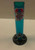 9" ACRYLIC STRAIGHT TUBE WATER PIPE WITH PULL CARB - TEAL