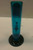9" ACRYLIC STRAIGHT TUBE WATER PIPE WITH PULL CARB - TEAL