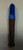 4" Anodized Metal Zeppelin Wood Mouthpiece Sneak-A-Toke Hand Pipe w/ Built-In Screen - Dark Blue