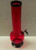 12" ACRYLIC BUBBLE BOTTOM WATER PIPE WITH PULL BOWL - RED (2" Width)