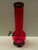 12" ACRYLIC BUBBLE BOTTOM WATER PIPE WITH PULL BOWL - RED (2" Width)