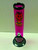 10" ACRYLIC STRAIGHT WATER PIPE W/ PULL BOWL - HOT PINK (2" Width)